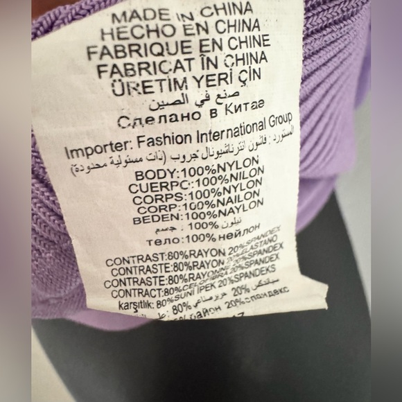 Bebe Vintage Lavender Mesh sequins top - Picture 5 of 5